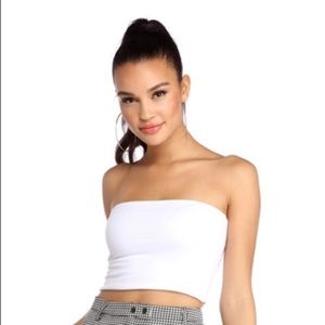 White Windsor Tube Top